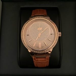 JBW Rose Gold Watch with 16 genuine diamonds.